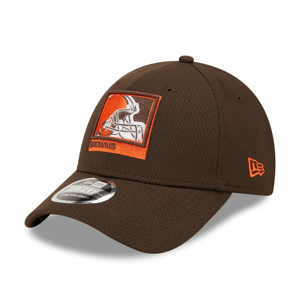 Cleveland Browns New Era Framed AF 9FORTY Snapback Hat Brown | NFL