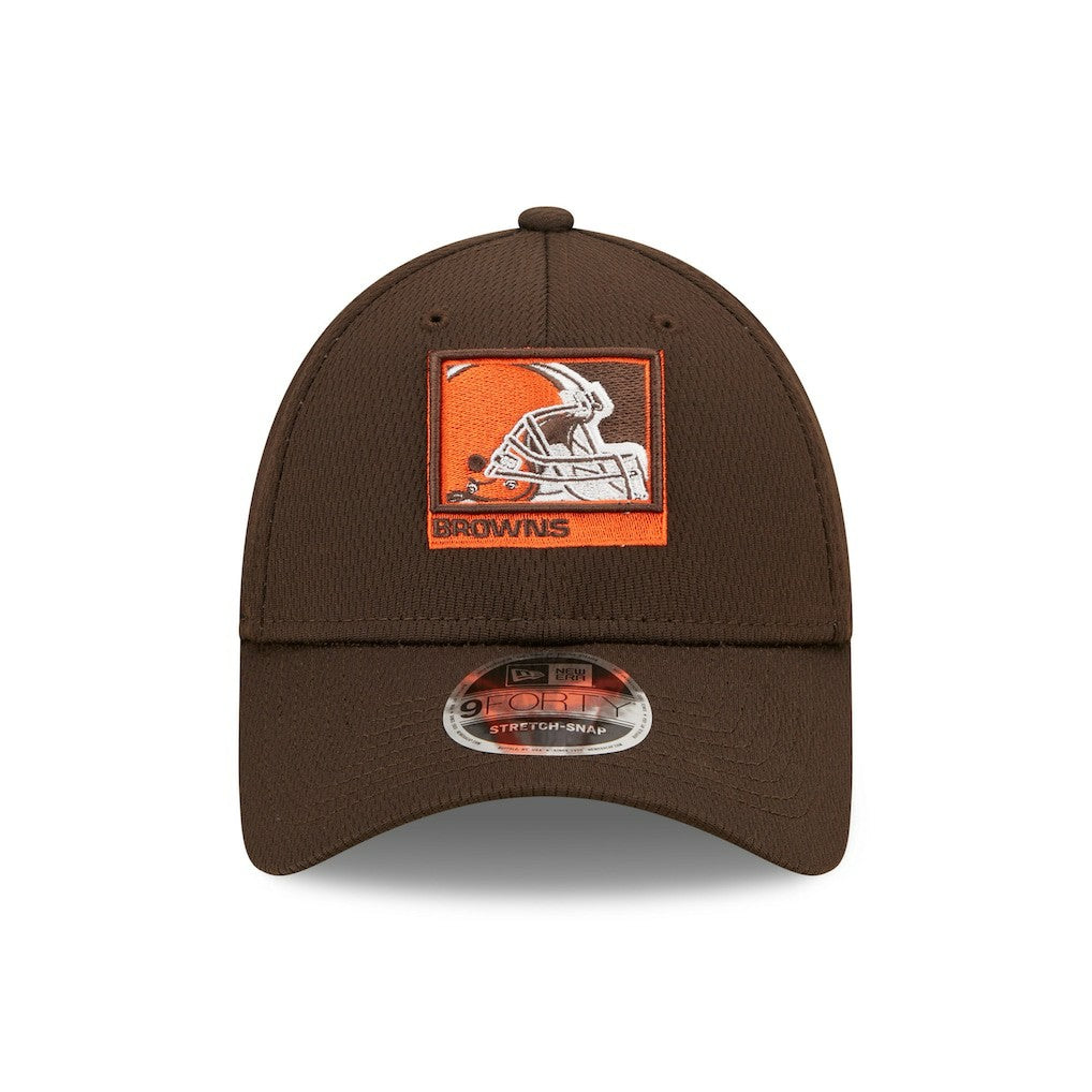 Cleveland Browns New Era Framed AF 9FORTY Snapback Hat Brown | NFL