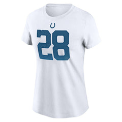 Jonathan Taylor Indianapolis Colts Women's Name & Number T-Shirt White | Nike for Sale