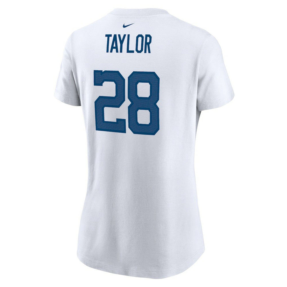 Jonathan Taylor Indianapolis Colts Women's Name & Number T-Shirt White | Nike for Sale