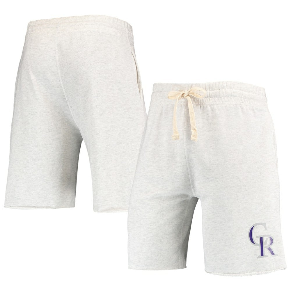 Colorado Rockies Concepts Sport Mainstream Terry Tri-Blend Shorts - MLB