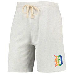 Detroit Tigers Concepts Sport Mainstream Logo Terry Tri-Blend Shorts - MLB