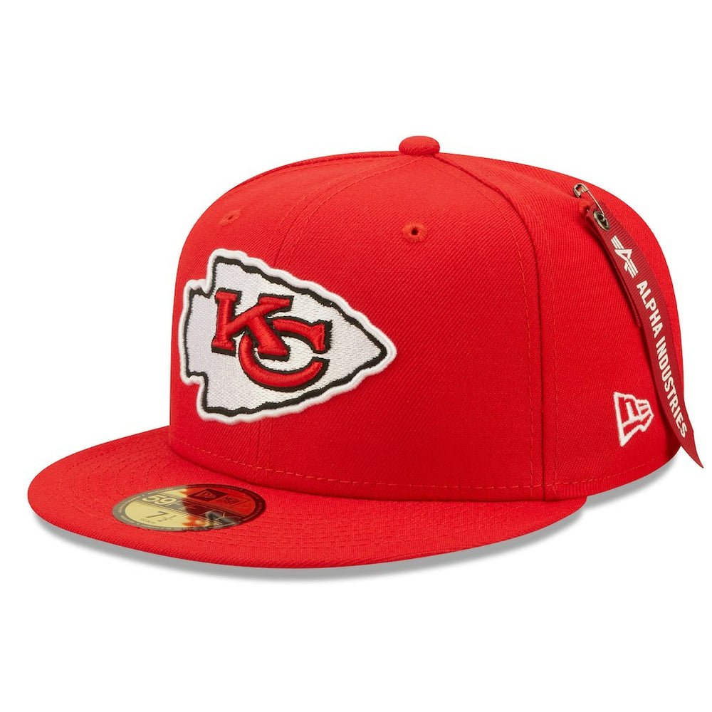 Kansas City Chiefs New Era x Alpha Industries Alpha 59FIFTY Fitted Hat Red | NFL