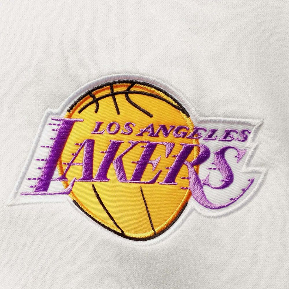 Los Angeles Lakers Hardwood Classics Fusion 2.0 Colorblock Pullover Hoodie Purple - NBA