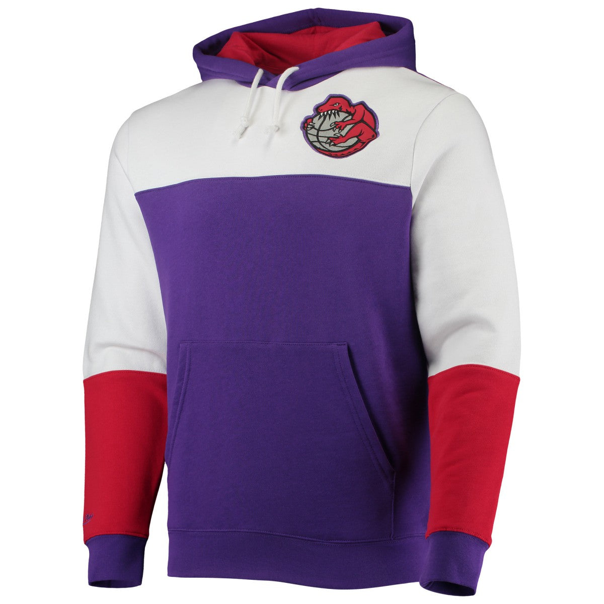 Toronto Raptors Hardwood Classics Fusion 2.0 Colorblock Pullover Hoodie Purple - NBA