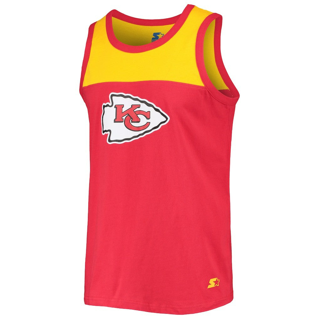 Kansas City Chiefs Starter Team Touchdown Fashion Tank Top Red/Gold | NFL