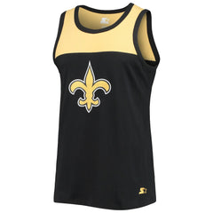 New Orleans Saints Starter Team Touchdown Fashion Tank Top Black/Gold | NFL