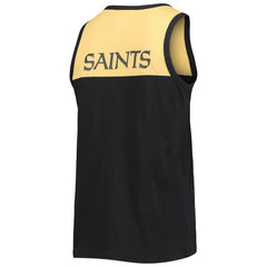 New Orleans Saints Starter Team Touchdown Fashion Tank Top Black/Gold | NFL