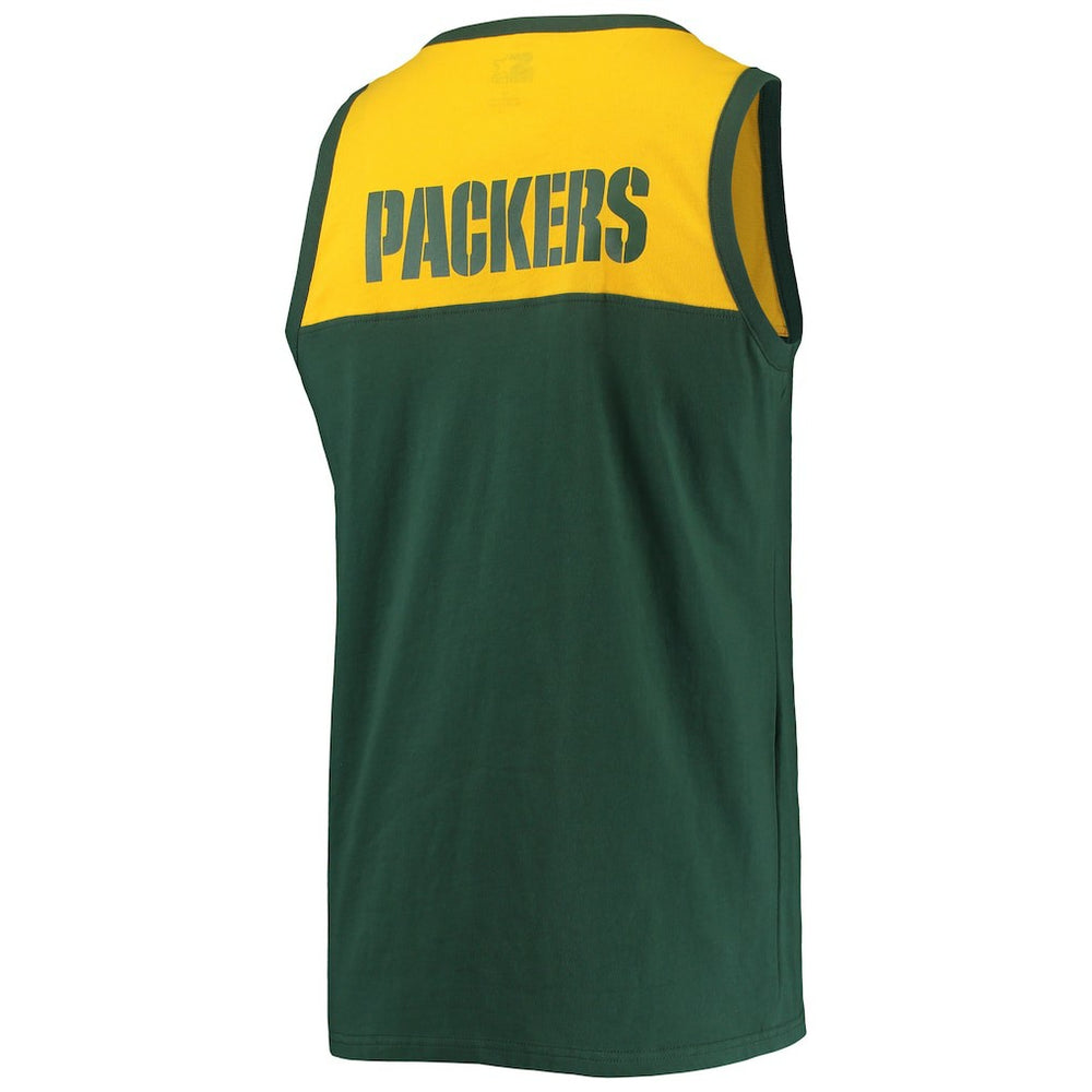 Green Bay Packers Starter Team Touchdown Fashion Tank Top Green/Gold | NFL