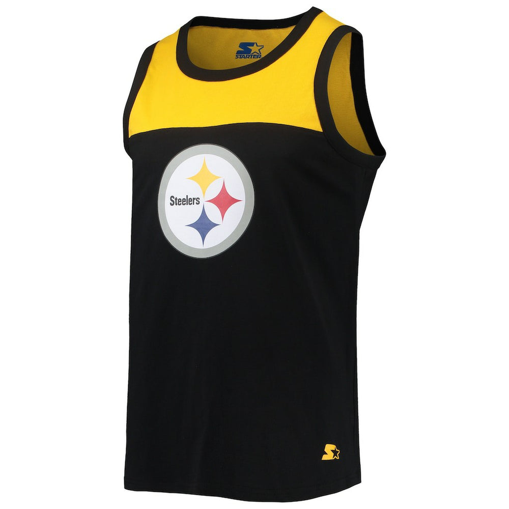 Pittsburgh Steelers Starter Team Touchdown Fashion Tank Top Black/Gold | NFL
