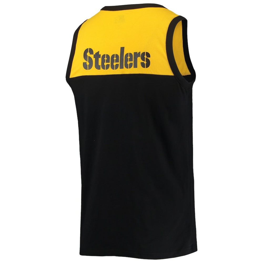 Pittsburgh Steelers Starter Team Touchdown Fashion Tank Top Black/Gold | NFL
