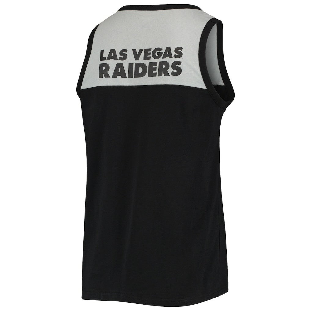 Las Vegas Raiders Starter Team Touchdown Fashion Tank Top Black/Silver | NFL