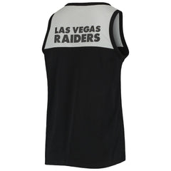 Las Vegas Raiders Starter Team Touchdown Fashion Tank Top Black/Silver | NFL