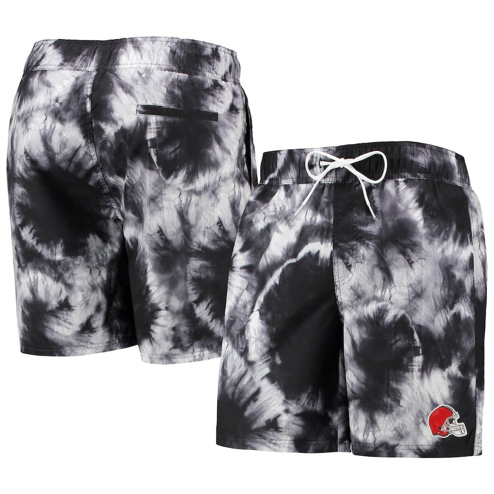 Cleveland Browns G-III Sports by Carl Banks Splash Volley Swim Shorts Black | NFL