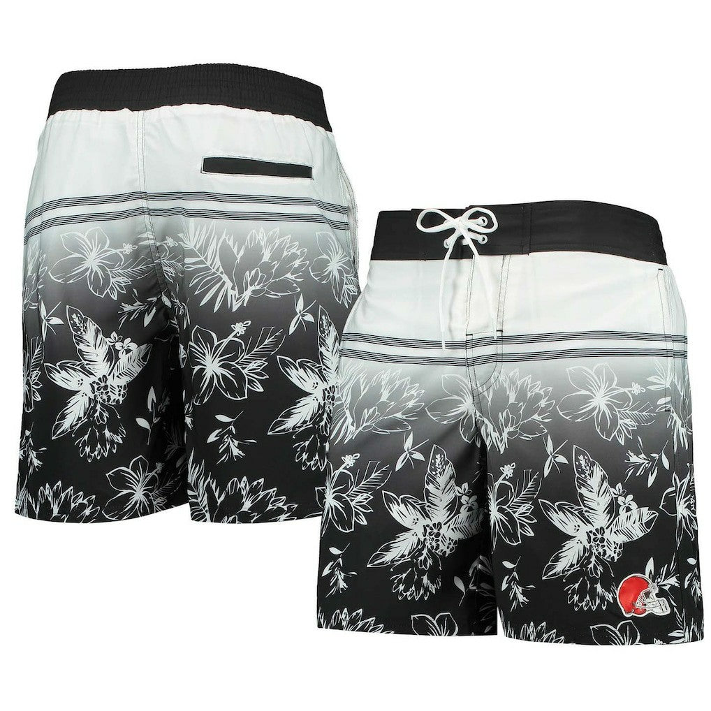 Cleveland Browns G-III Sports by Carl Banks Island Volley Swim Shorts Black | NFL