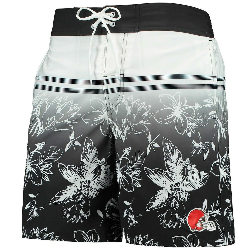 Cleveland Browns G-III Sports by Carl Banks Island Volley Swim Shorts Black | NFL