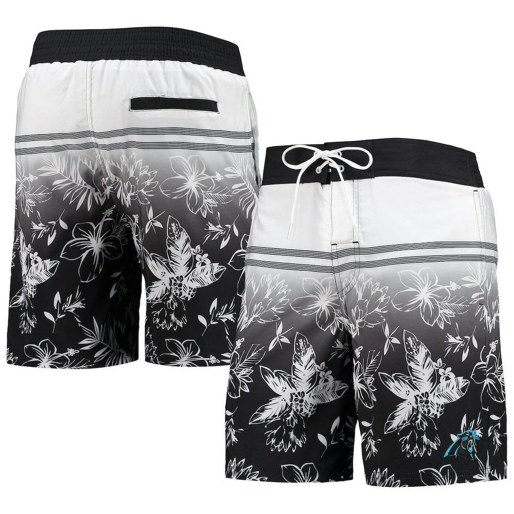 Carolina Panthers G-III Sports by Carl Banks Island Volley Swim Shorts Black | NFL