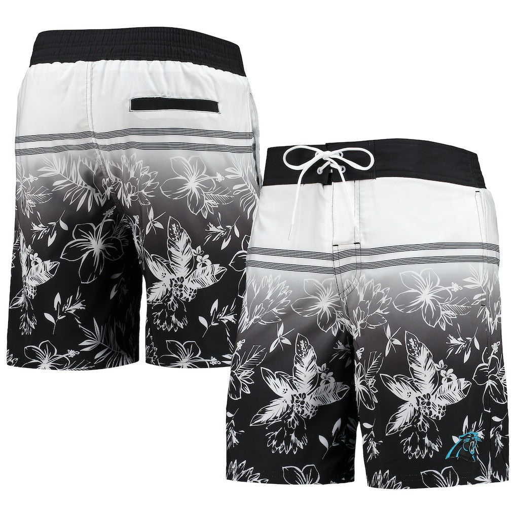 Carolina Panthers G-III Sports by Carl Banks Island Volley Swim Shorts Black | NFL
