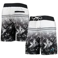 Carolina Panthers G-III Sports by Carl Banks Island Volley Swim Shorts Black | NFL