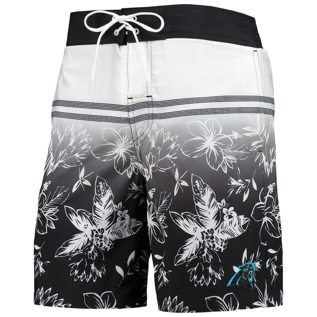 Carolina Panthers G-III Sports by Carl Banks Island Volley Swim Shorts Black | NFL