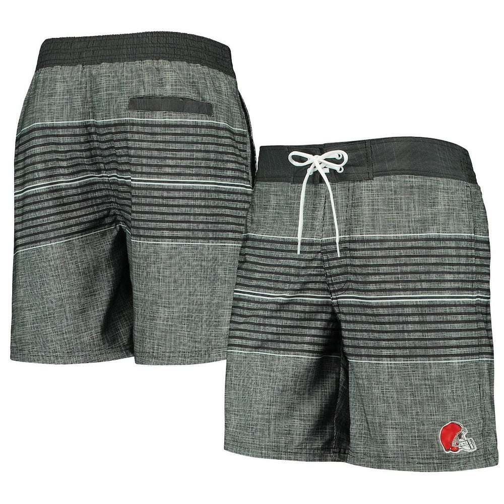 Cleveland Browns G-III Sports by Carl Banks Horizon Swim Shorts Black | NFL