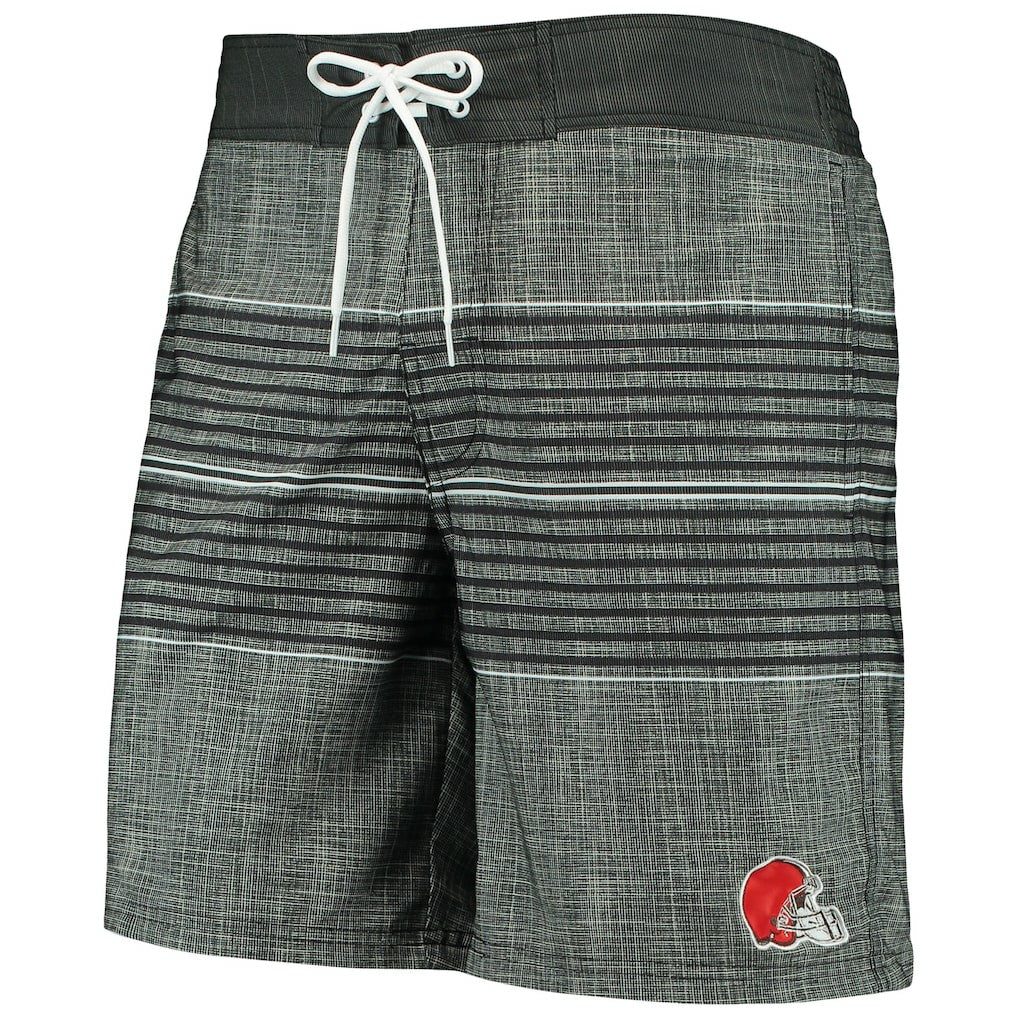 Cleveland Browns G-III Sports by Carl Banks Horizon Swim Shorts Black | NFL