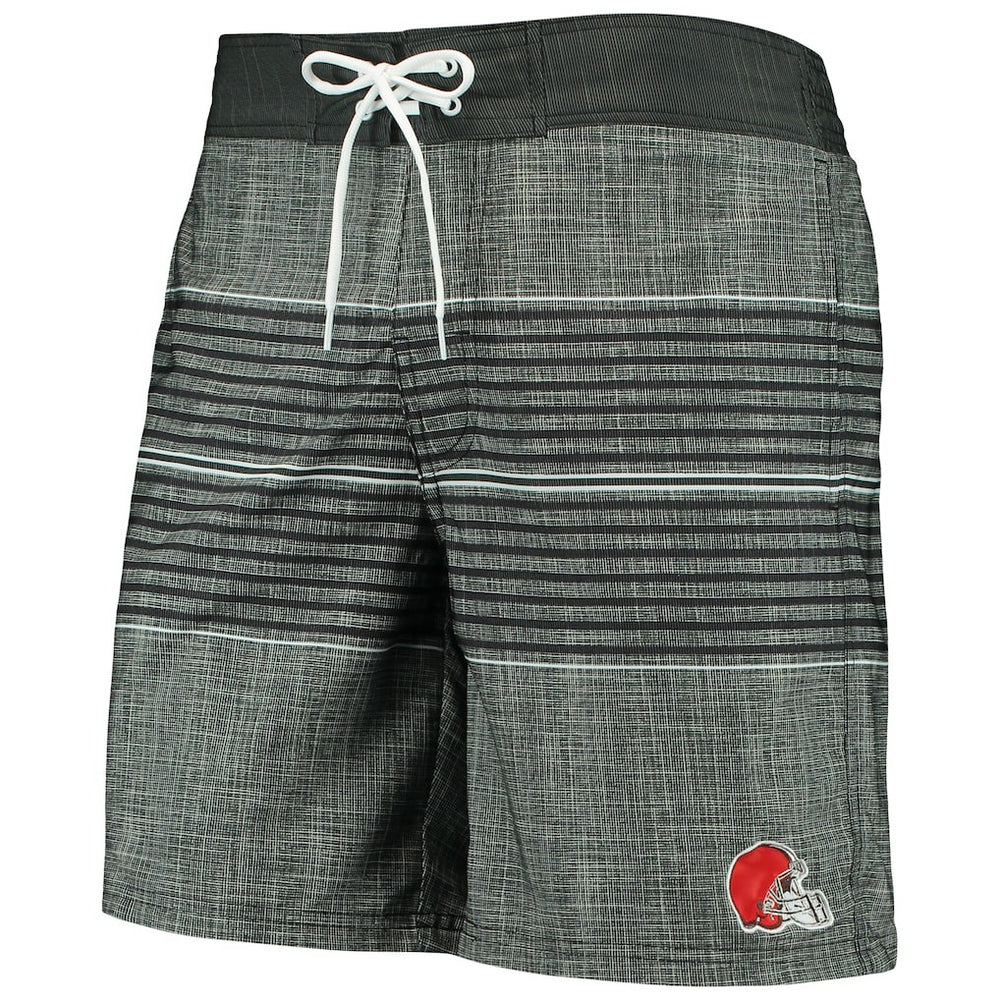 Cleveland Browns G-III Sports by Carl Banks Horizon Swim Shorts Black | NFL
