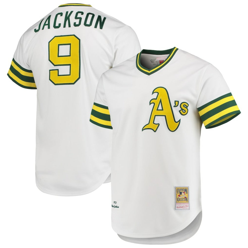 Reggie Jackson Athletics Mitchell & Ness 1972 Cooperstown Collection Authentic Jersey - MLB