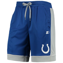 Indianapolis Colts Starter Fan Favorite Fashion Shorts Royal/Gray | NFL