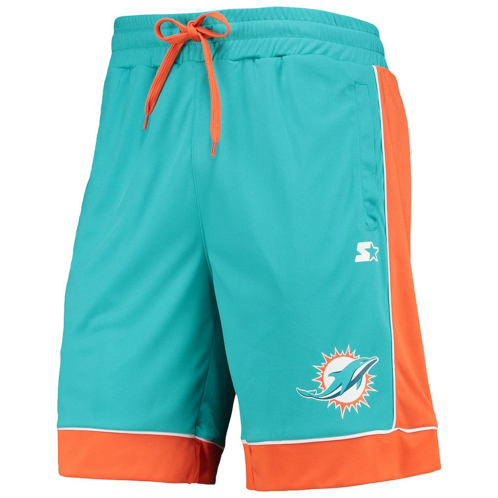 Miami Dolphins Starter Fan Favorite Fashion Shorts Aqua/Orange | NFL