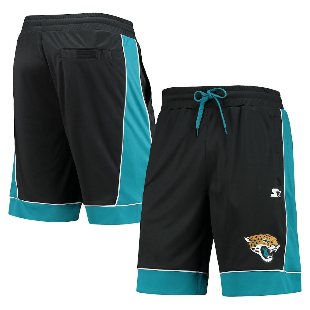 Jacksonville Jaguars Starter Fan Favorite Fashion Shorts Black/Teal | NFL
