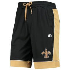 New Orleans Saints Starter Fan Favorite Fashion Shorts Black/Gold | NFL