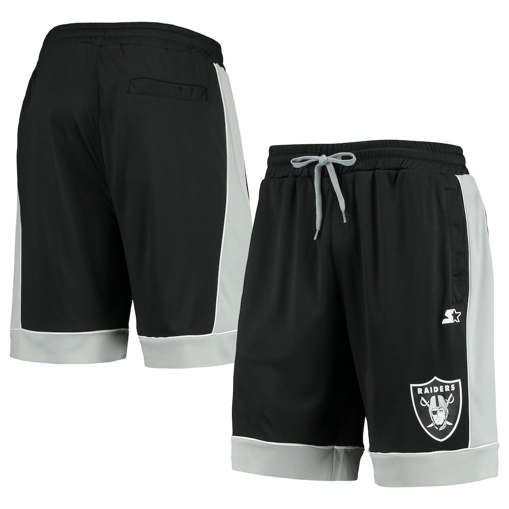 Las Vegas Raiders Starter Fan Favorite Fashion Shorts Black/Silver | NFL