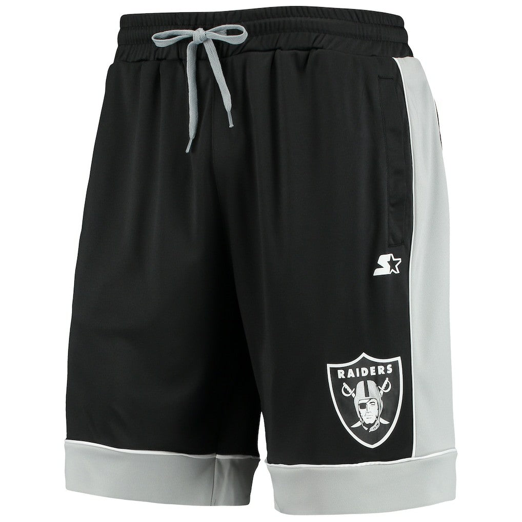 Las Vegas Raiders Starter Fan Favorite Fashion Shorts Black/Silver | NFL