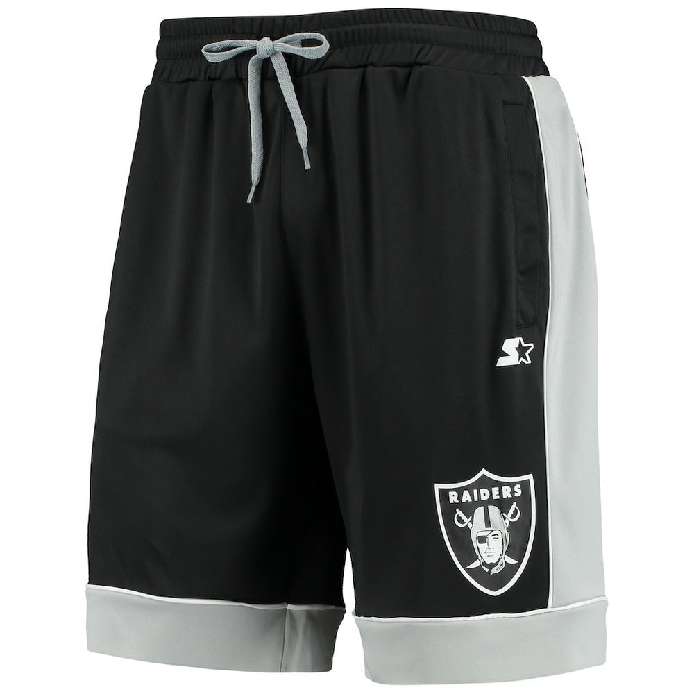 Las Vegas Raiders Starter Fan Favorite Fashion Shorts Black/Silver | NFL
