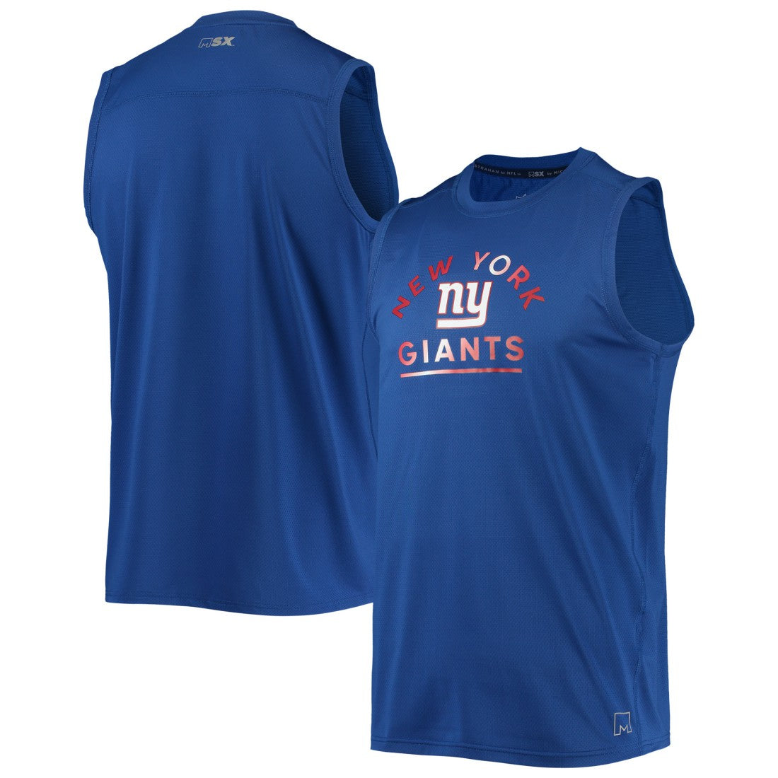 New York Giants MSX by Michael Strahan Rebound Tank Top Royal | NFL