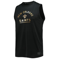 New Orleans Saints MSX by Michael Strahan Rebound Tank Top Black | NFL