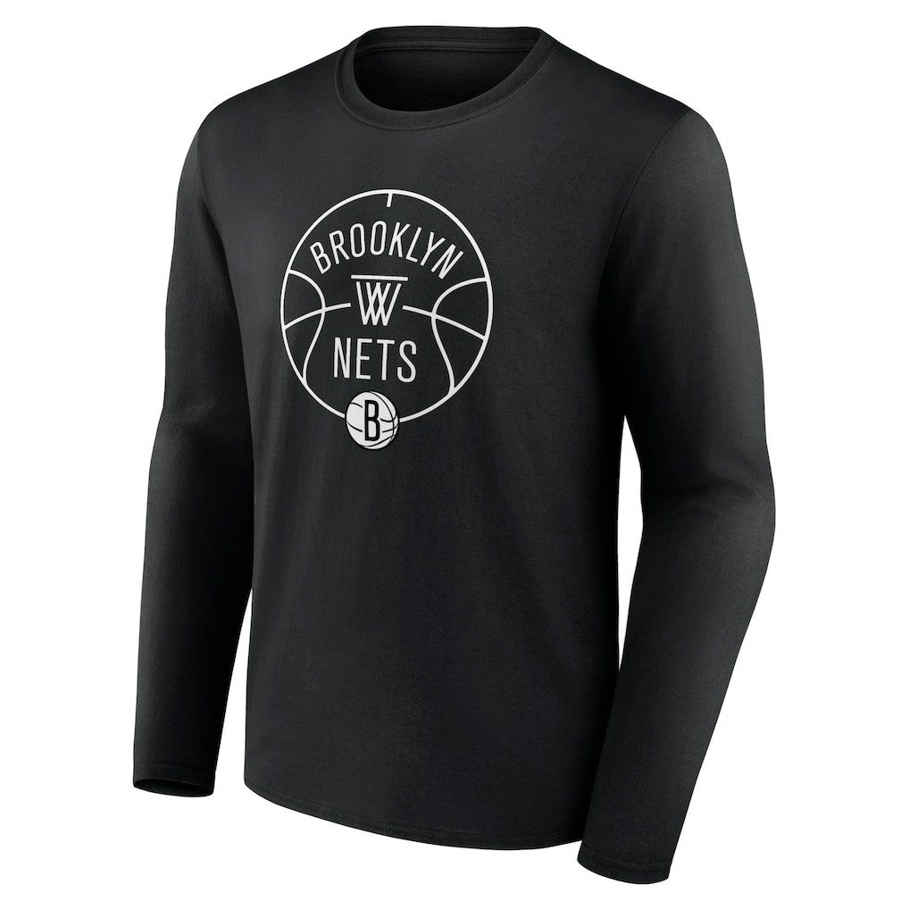Brooklyn Nets Tip-Off Long Sleeve T-Shirt Black - NBA