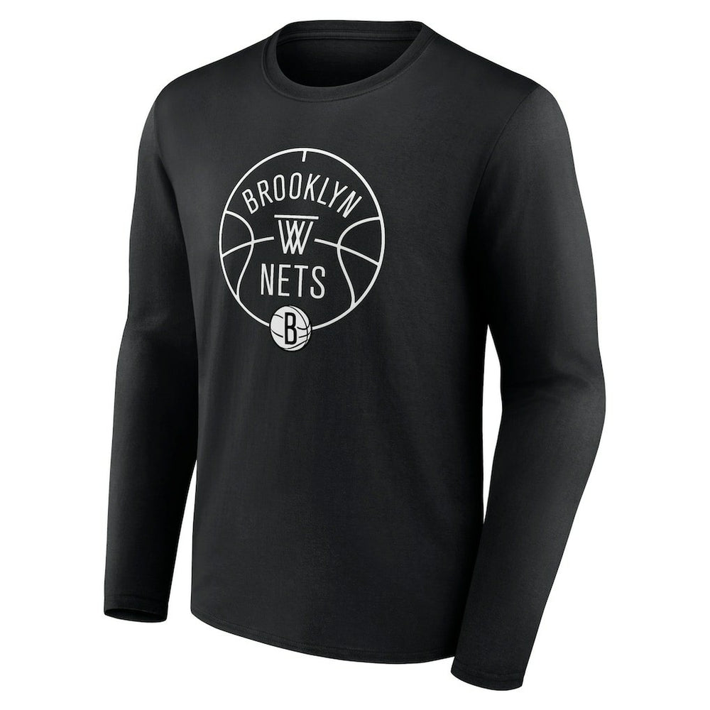 Brooklyn Nets Tip-Off Long Sleeve T-Shirt Black - NBA