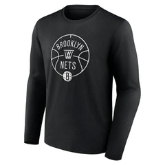 Brooklyn Nets Tip-Off Long Sleeve T-Shirt Black - NBA