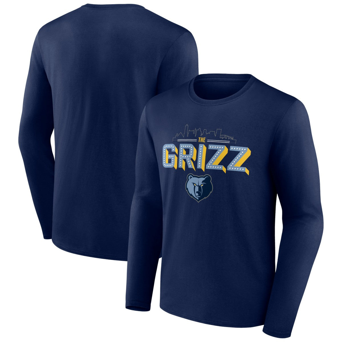 Memphis Grizzlies Tip-Off Long Sleeve T-Shirt Navy - NBA