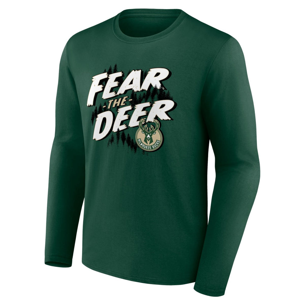 Milwaukee Bucks Tip-Off Long Sleeve T-Shirt Hunter Green - NBA