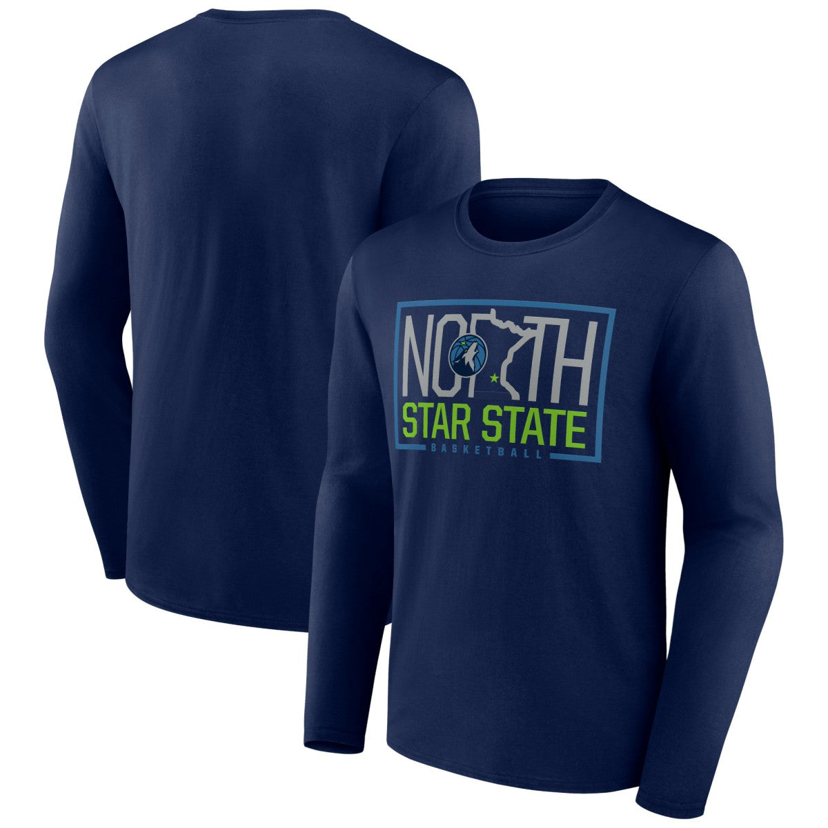 Minnesota Timberwolves Tip-Off Long Sleeve T-Shirt Navy - NBA