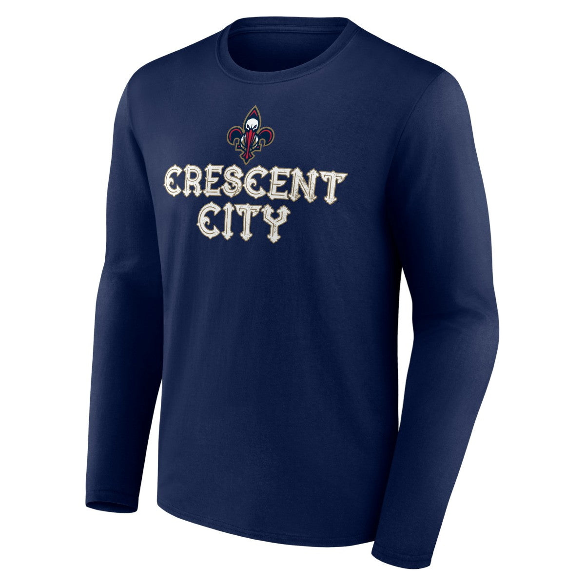 New Orleans Pelicans Tip-Off Long Sleeve T-Shirt Navy - NBA