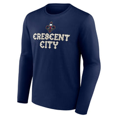 New Orleans Pelicans Tip-Off Long Sleeve T-Shirt Navy - NBA