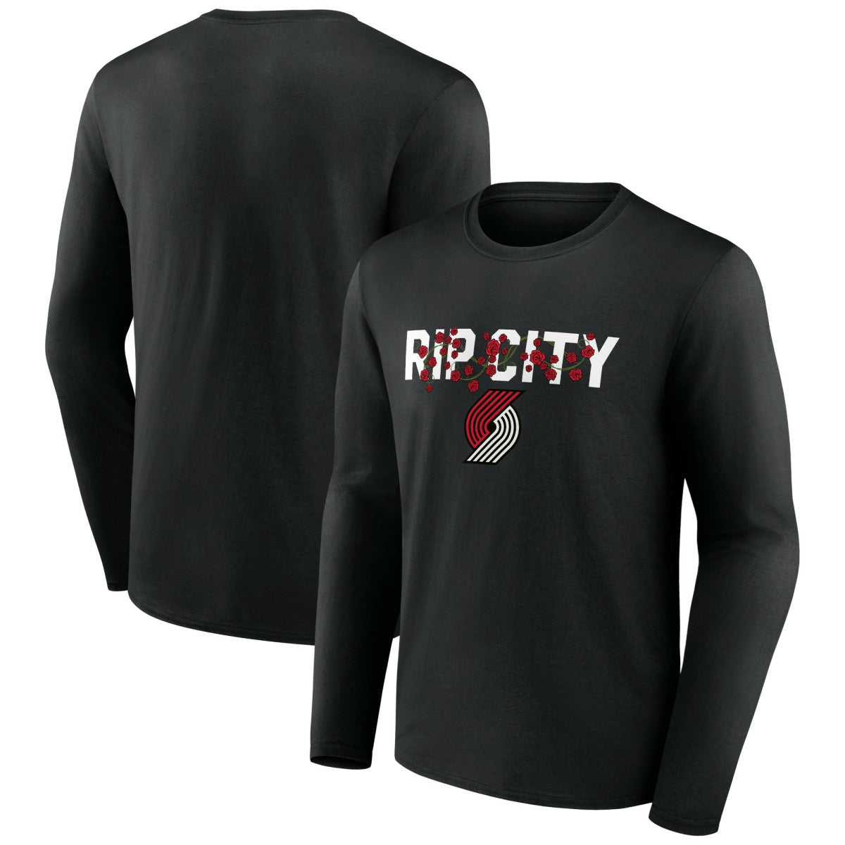 Portland Trail Blazers Tip-Off Long Sleeve T-Shirt Black - NBA