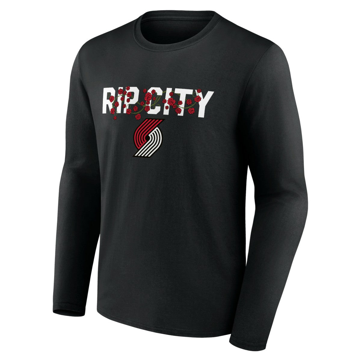 Portland Trail Blazers Tip-Off Long Sleeve T-Shirt Black - NBA