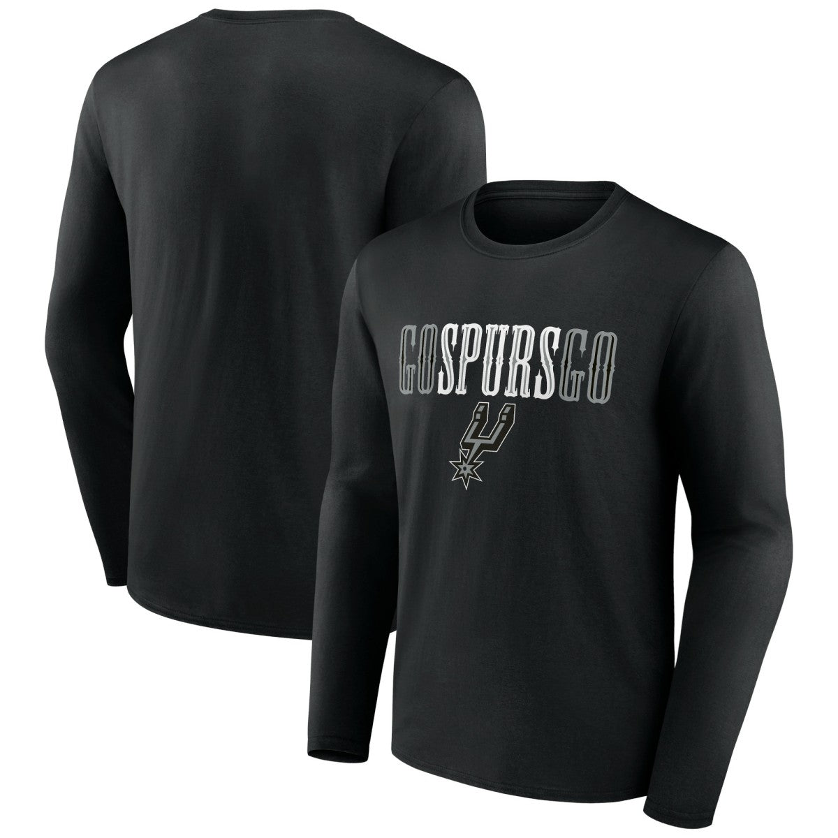 San Antonio Spurs Tip-Off Long Sleeve T-Shirt Black - NBA