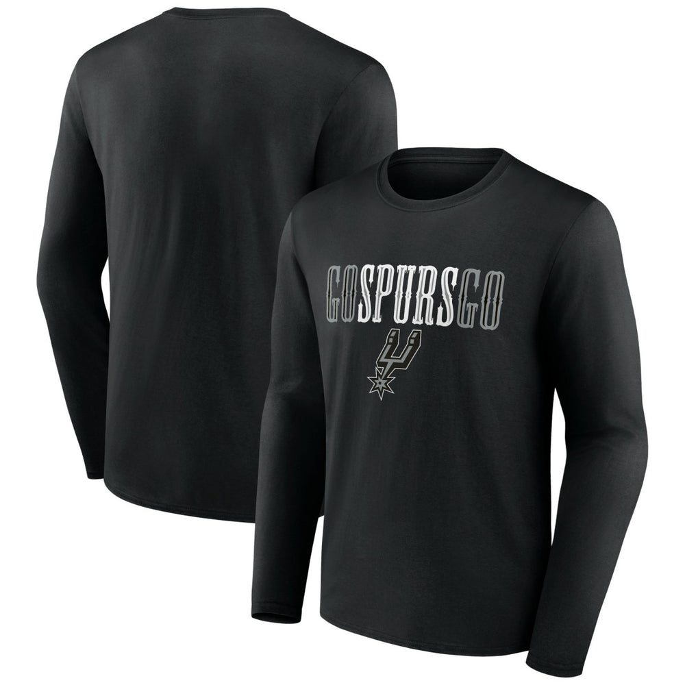 San Antonio Spurs Tip-Off Long Sleeve T-Shirt Black - NBA