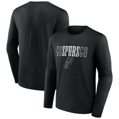 San Antonio Spurs Tip-Off Long Sleeve T-Shirt Black - NBA